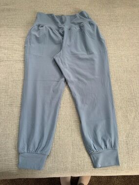 Athleta Dusty Slate Blue High-Waist Jogger Pants
